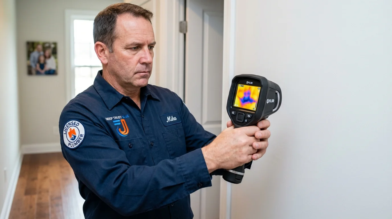 Thermal imaging leak detection by Johns Plumbing LLC in Salix
